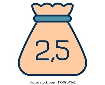 zakat charity giving ramadan single isolated icon with filled line style