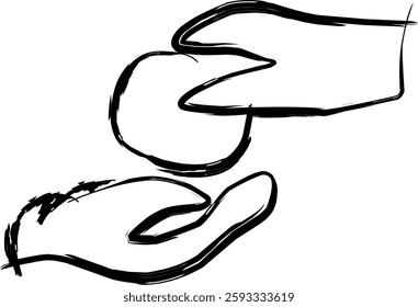 zakat icon in Doodle style