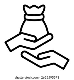 Elemento de icono de Zakat para diseño