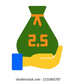 zakat icon suitable for Ramadan Islamic moments