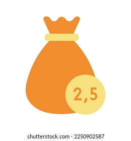 Zakat Icon vector image. Suitable for mobile apps, web apps and print media.