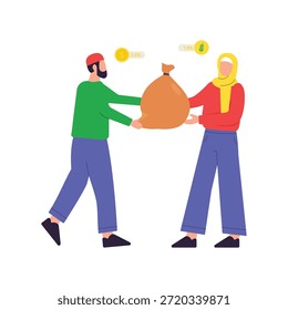 Zakat Ramadan Ilustración vectorial EPS 10 Archivo