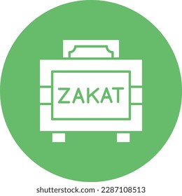 Icono del vector Zakat. Se puede usar para imprimir, móviles y aplicaciones web.