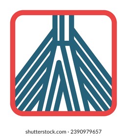 Zakim Bridge Vector Glyph Two Color Icons For Personal And Commercial Use.

