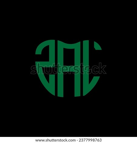 ZAL letter logo creative design. ZAL unique design.
