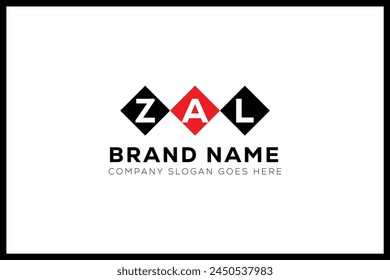 ZAL letter logo design. ZAL creative initials monogram letter logo. ZAL  business and real estate logo vector template.