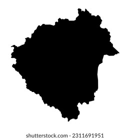 Zala county map, administrative district of Hungary. Vector illustration.