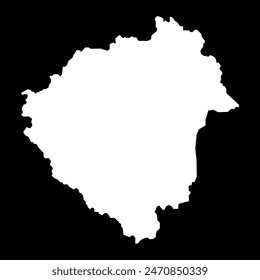 Landkarte von Zala, Verwaltungsbezirk von Ungarn. Vektorillustration.