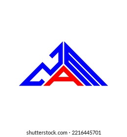 ZAM letter logo creative design with vector graphic, ZAM simple and modern logo in triangle shape.