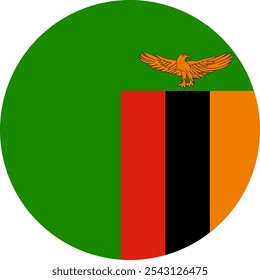Bandera del círculo de Zambia, bandera del círculo de Zambia, Imágenes vectoriales