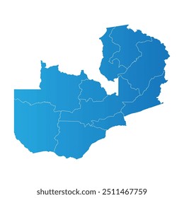 Mapa de País de Zâmbia