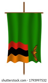 Zambia flag image vector. EPS.file.