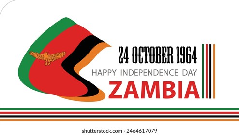 ZAMBIA HAPPY  INDEPENDENCE  DAY 24 October 1964