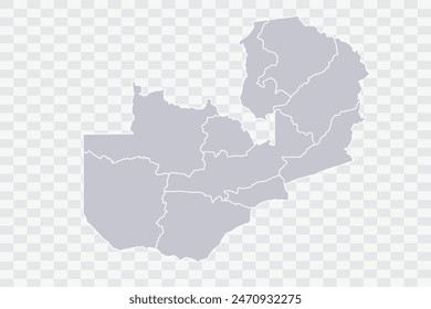 Zambia Map Color de la nube en el fondo blanco archivos de calidad Png