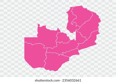Zambia Map Fuscia Color Background quality files png