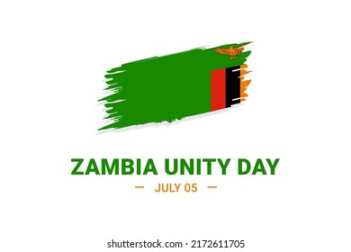 Zambia Unity Day. Vector Illustration. The illustration is suitable for banners, flyers, stickers, cards, etc.