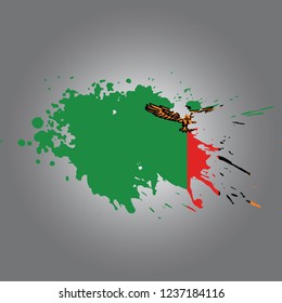 Zambia Vector paint stain