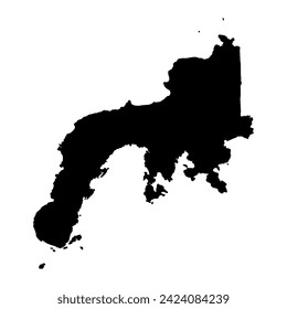 Zamboanga Peninsula Region map, administrative division of Philippines. Vector illustration.