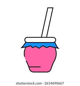 zambomba spain drink line icon vector. zambomba spain drink sign. isolated symbol illustration