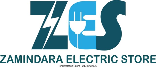 Zameen Dara Electric Store Logo Design