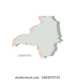 Zamfara Map - World Map International vector template. Nigeria region silhouette vector illustration