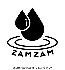 Zamzam Water Icon Element For Design