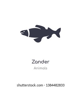 zander icon. isolated zander icon vector illustration from animals collection. editable sing symbol can be use for web site and mobile app
