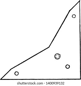 Zange Triangle is concentric arcs inside the angles are used to indicate equal angles it has the same measure as the corresponding angle in the other triangle vintage line drawing or engraving