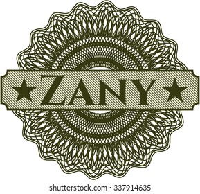 Zany abstract rosette