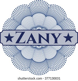 Zany abstract rosette