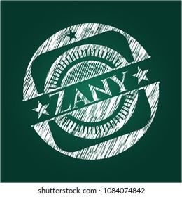 Zany chalkboard emblem