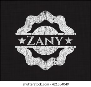 Zany with chalkboard texture