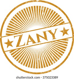 Zany grunge stamp