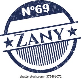 Zany grunge style stamp