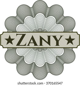 Rosette im Zany-Geldstil