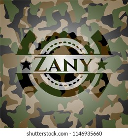 Zany on camo texture