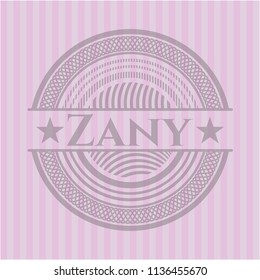 Zany pink emblem