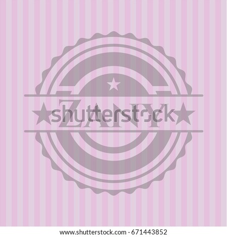 Zany pink emblem