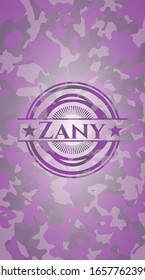 Zany pink on camouflaged texture. Vector Illustration. Detailed.