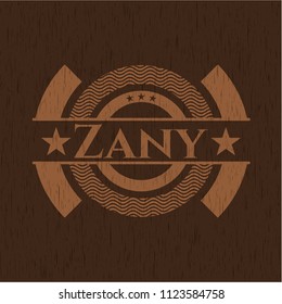 Zany wood emblem