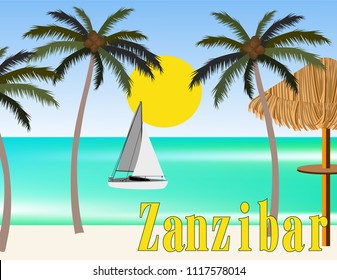 Zanzibar beach banner