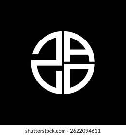 ZAO logo icon ZAO vector monogram letter minimalist ZAO triangle ZAO flat Unique modern flat abstract logo design.
