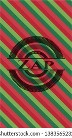 Zap christmas badge background. Vector Illustration. Detailed.