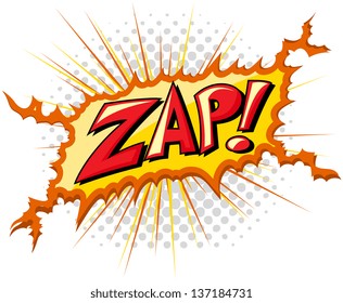 Zap - Comic Expression Vector Text