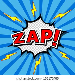 Zap! - Comic Speech Bubble, Cartoon 