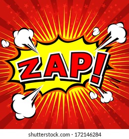 Zap! - Comic Speech Bubble, Cartoon