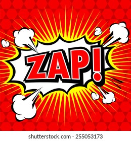 Zap! - Comic-Sprechblase, Cartoon 