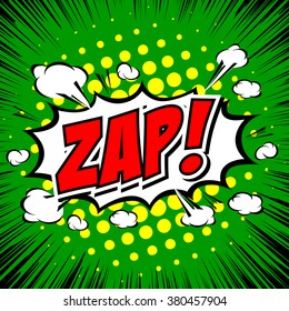 Zap! - Comic Speech Bubble, Cartoon 