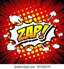 Zap! - Comic Speech Bubble, Cartoon 