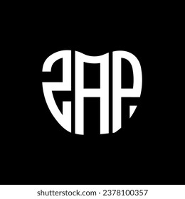 ZAP-Brief-Logo kreatives Design. ZAP einzigartiges Design.

